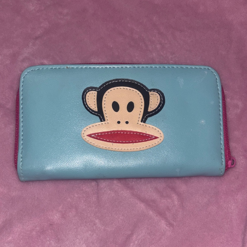 Paul Frank Blue and Pink Key & Card Holder